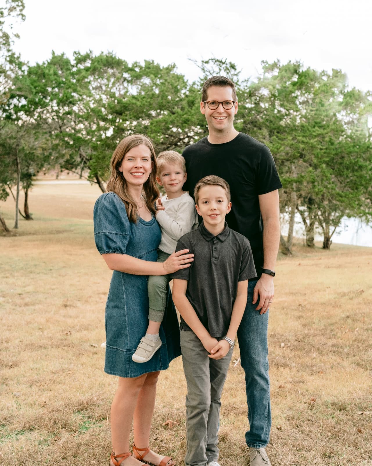 Meredith and Daniel with their family, owners of McAfee Window Cleaning